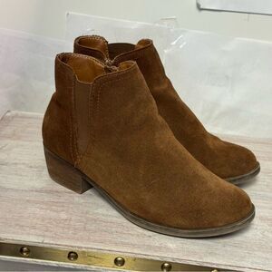 Kensie Brown Ankle Booties with Elastic Panels size 7 great condition